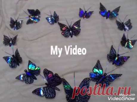 DVD Recycled Butterfly Tutorial / DVD Recycling craft /How to recycle an old DVD in to a Butterfly