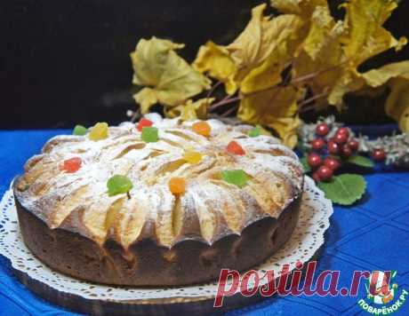 Творожно-яблочный пирог "Краски осени" – кулинарный рецепт