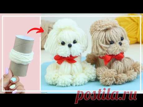 Самая Симпатичная СОБАЧКА из Втулки и Ниток 🐶🧶🐶 The Best Yarn Dog - How to Make 🌟 DIY NataliDoma