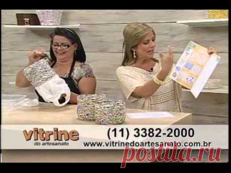 Cachepô enroladinho com Carmem Freire -  Vitrine do Artesanato na TV