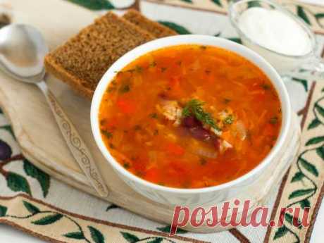 Томатный суп с красной фасолью и рисом — рецепт с фото пошагово