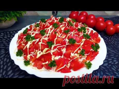 Вкусный салат на каждый день  ✧ Салат с творогом и помидорами быстро и просто