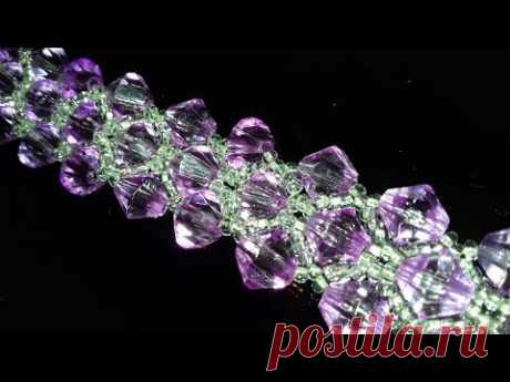 Tutorial: beaded bracelet. DIY. Браслет. Мастер-класс