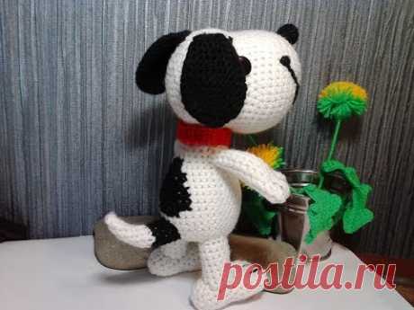 Милый песик Снупи!, ч.1. Sweet little dog Snoopy!, р.1.  Amigurumi dog. Амигуруми собака.