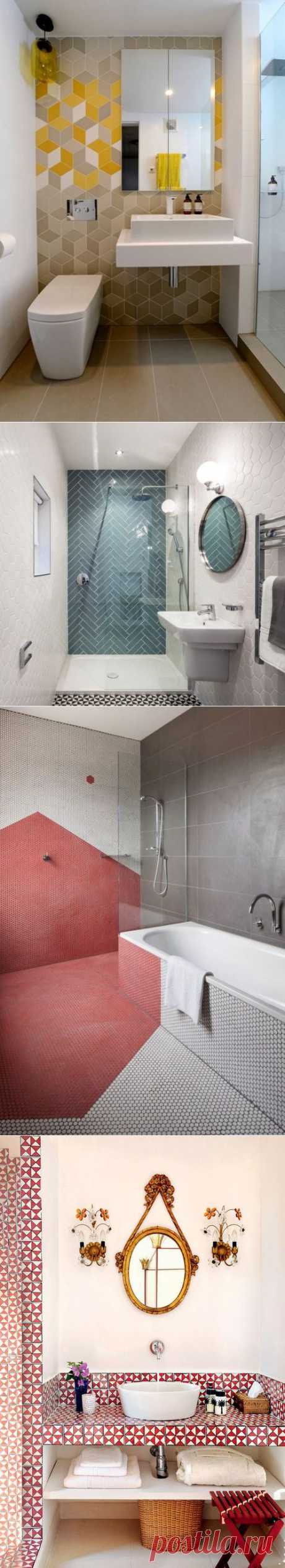 Геометрический Декор: Идеи для ванных комнат