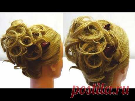 Fashion hair.Trendy hairstyle.Модная праздничная прическа. - YouTube