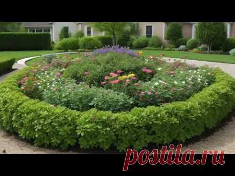 Create a unique flower bed with your own hands! Дизайн клумби