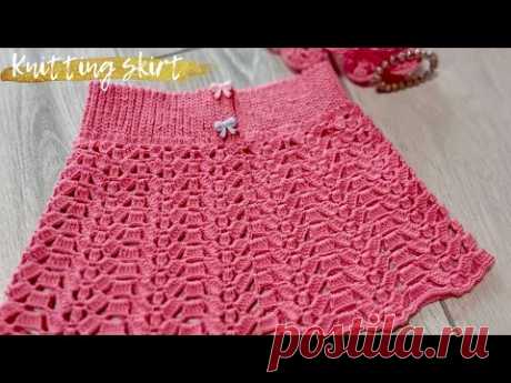 ВЯЖЕМ АЖУРНУЮ Юбочку крючком💥Knitting a skirt