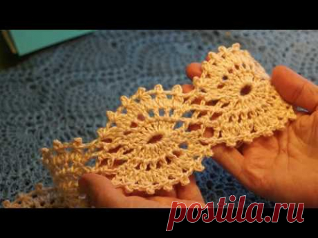 Ленточное КРУЖЕВО &quot; Сафари &quot;, Вязание КРЮЧКОМ , crochet beautiful pattern (Узор № 301)