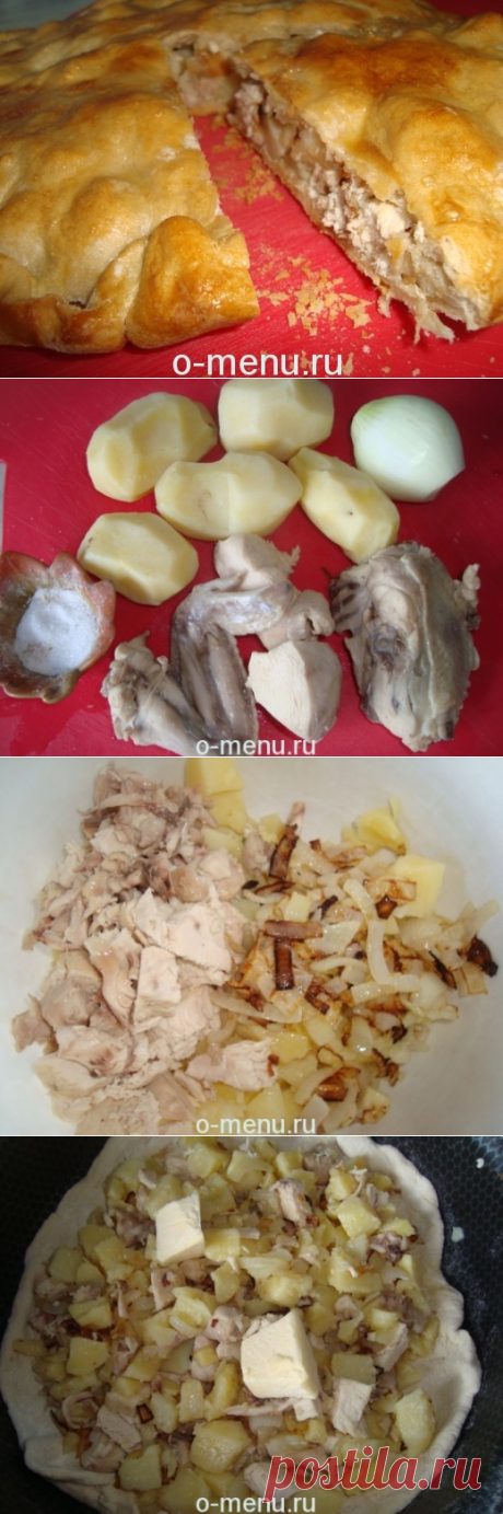 Курник с курицей и картошкой: пошаговый рецепт с фото | Еда на столе