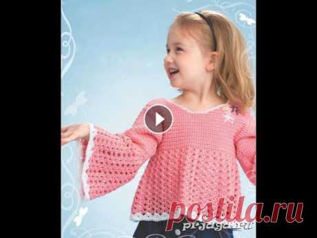 Кофточки для Девочек на Лето Крючком - 2019 / Sweatshirts for Girls on Summer Crochet...
