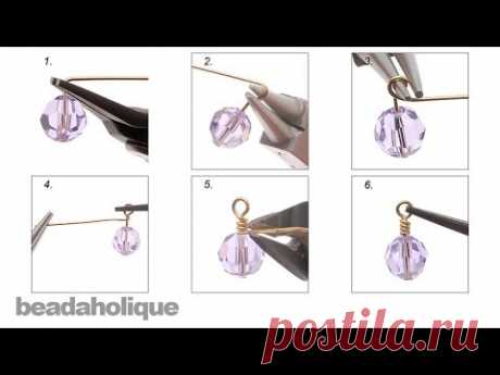 How to Make a Wrapped Wire Loop for Jewelry Making