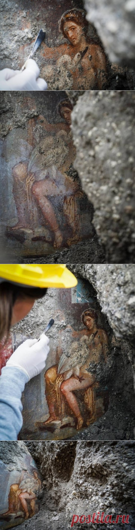 В Помпеях, при раскопках археологи обнаружили эротическую фреску - новости Италии