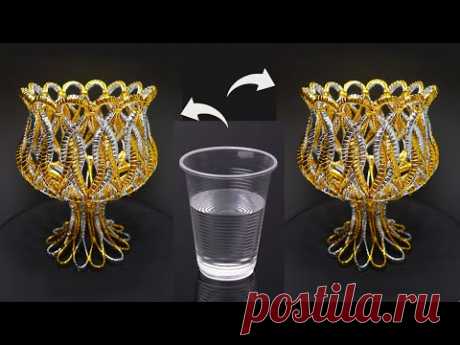 Ide Kreatif Gelas plastik jadi wadah serba guna | Plastic Cup Used DIY Ideas