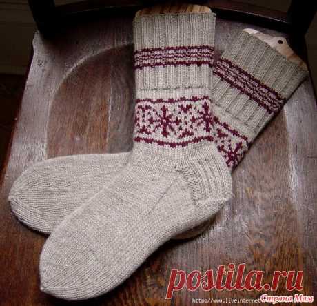 Мужские вязаные носки &quot;Hiking&quot; для туристических походов. Eesti Trail Hiking Socks by Nancy Bush. - Вязание спицами - Страна Мам