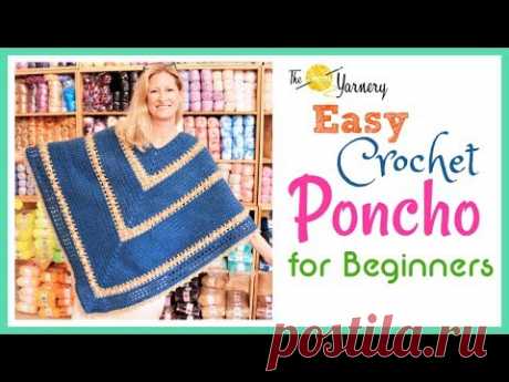 Easy Crochet Popcorn Poncho for Beginners