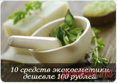 10 средств экокосметики дешевле 100 рублей.