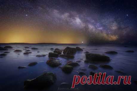 Млечный Путь завис над Лонг-Айлендом / Интересный космос