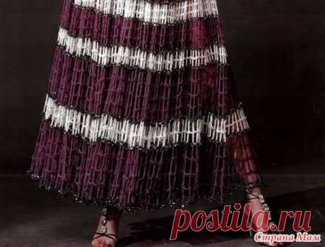 Шикарная юбка из обычной филейной сетки - Вязание - Страна Мам