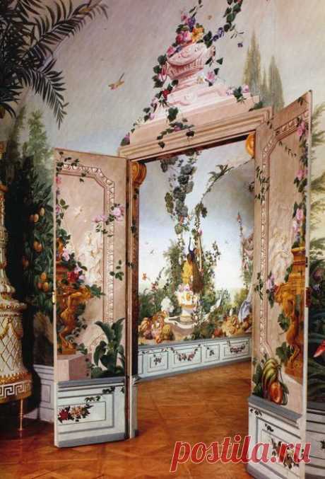 Johann Wenzel Bergel, garden rooms at Schönbrunn Castle, Vienna, Austria, 1777  | Найдено на сайте curatedobject.us.