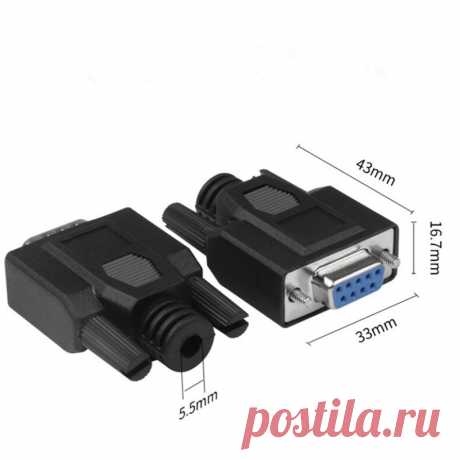 Новый 9-контактный разъем D-SUB DB9, беспаечные разъемы RS232 | Разъемы | AliExpress