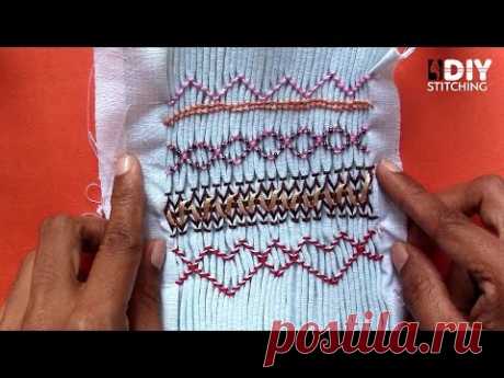 DIY Stitching Tutorial for Beginners - 02 | Smocking Patterns