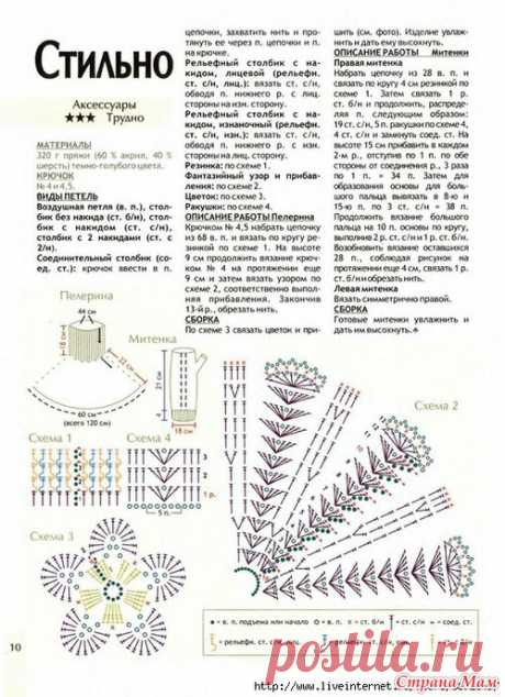 Манишки и шраги. Спицы