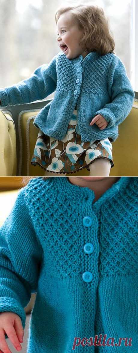 Ravelry: Princess Child's Smocked Cardigan pattern by Jessica X. Wright-Lichter