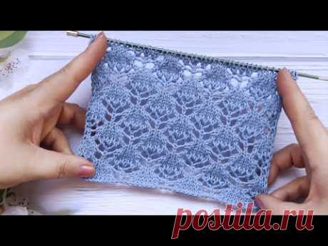 Lace Stitch Knit Pattern | Ajourmuster stricken | Punto Traforato ai ferri | Point Ajouré au Tricot