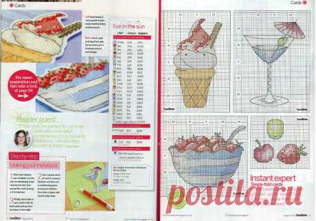 Журнал Cross Stitcher 8'2008 &quot;Ice Cream&quot;_chart, схема в pm
1409х986