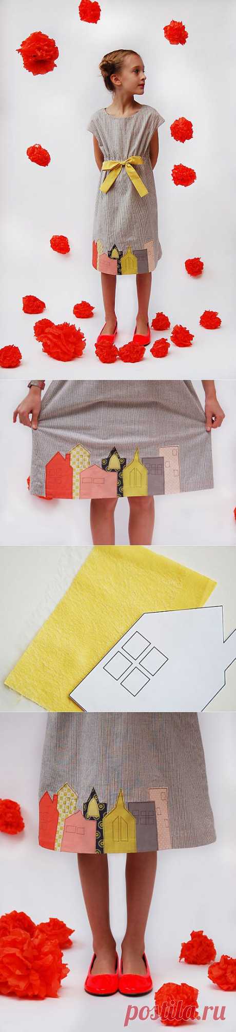 customizing with oliver + s: raw-edge house applique | Blog | Oliver + S