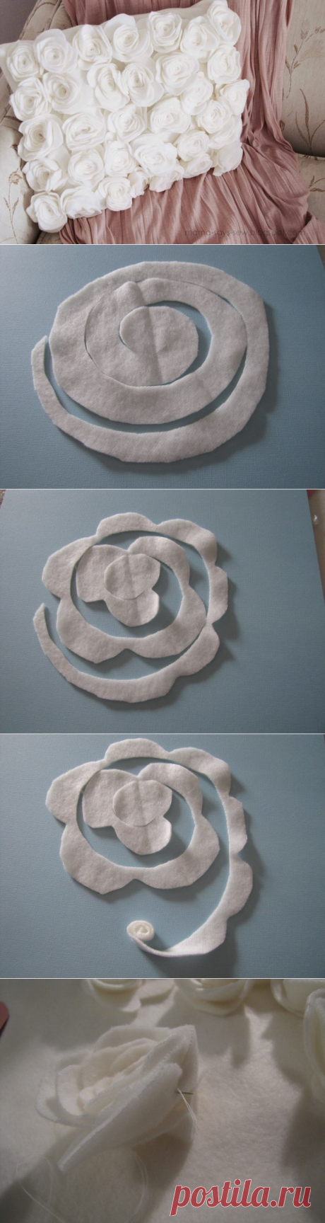 Превращение простой подушки при помощи флиса в шедевр — Сделай сам, идеи для творчества - DIY Ideas