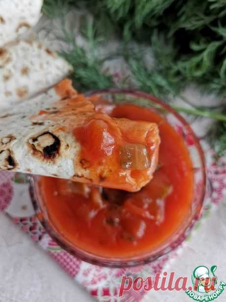 Томатный соус с солёными огурцами – кулинарный рецепт