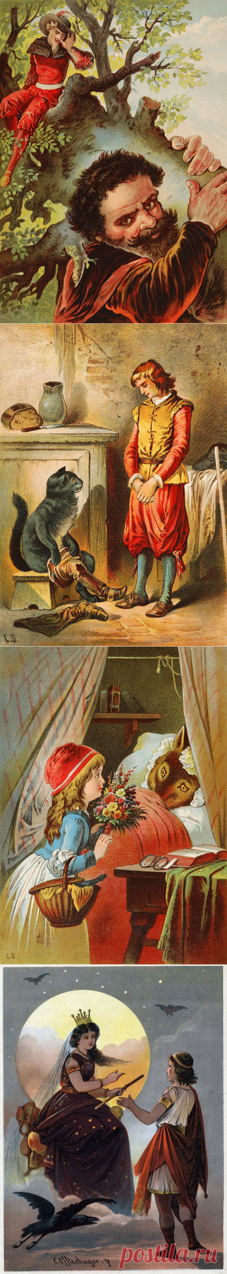 Сказочные иллюстрации. (1 часть) Карл Оффердингер (Carl Offterdinger, 1829 – 1889)