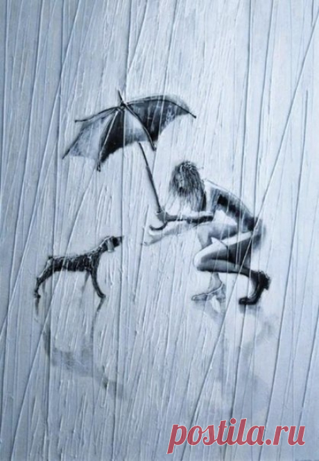 Картины дождя от Игоря Мудрова. Незатейливость и изысканный минимализм.