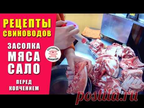 ЗАСОЛКА СВИНИНЫ | Как мариновать мясо для копчения | How to marinate the meat for smoking