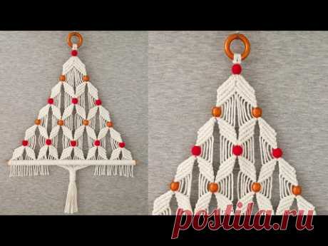 DIY 🎄 ARBOL🎄 de NAVIDAD en MACRAME (paso a paso) | DIY Macrame Christmas Tree Tutorial