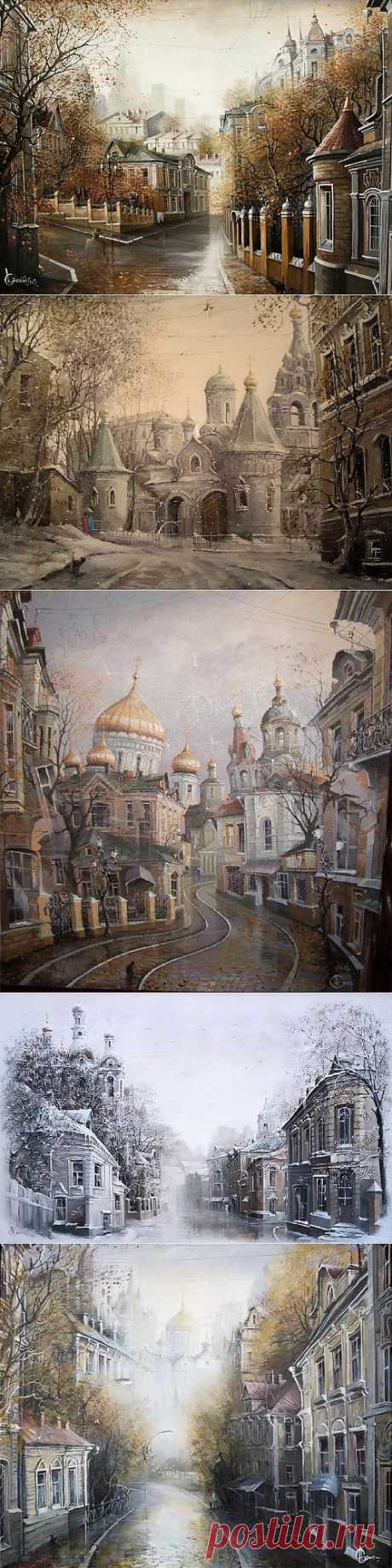 Картины Александра Стародубова. Старая Москва (32 работ) » Картины, художники, фотографы на Nevsepic