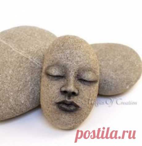 Original stone sculpture as a  unique paper weight or table decor, unique artwork by Magics of Creation