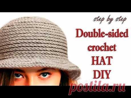 ШЛЯПА КРЮЧКОМ МК шаг за шагом / DIY Crochet woman Soft Hat Step by Step