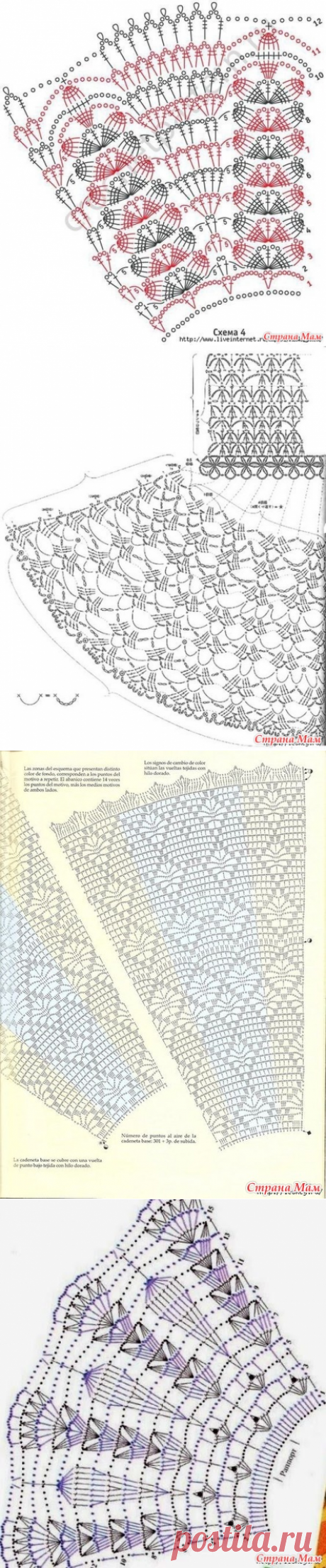 схемы для юбок - Вязание - Страна Мам