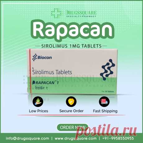Цена таблетки Рапакан 1 мг - торговая марка Сиролимус

Таблетка Rapacan 1 мг также используется для лечения спорадического лимфангиолейомиоматоза (S-LAM) с умеренным заболеванием легких или снижением функции легких. Купить Рапакан 1 мг сиролимус в таблетках онлайн и непатентованные аналоги по самой низкой цене на сайте Drugssquare.com