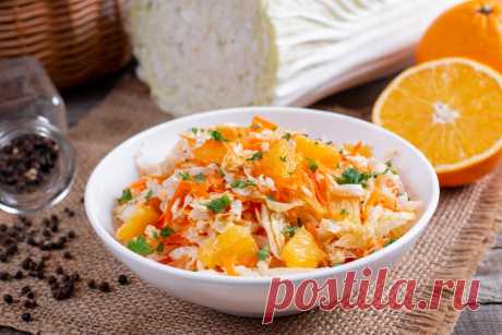 Салат из капусты с апельсинами и морковью: рецепт пошаговый с фото | Меню недели
