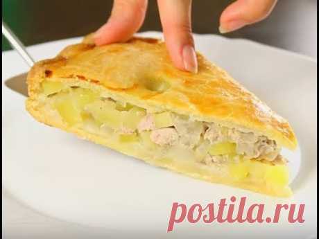 Пирог с мясом и картошкой, сочный вкусный такой как в детстве - YouTube