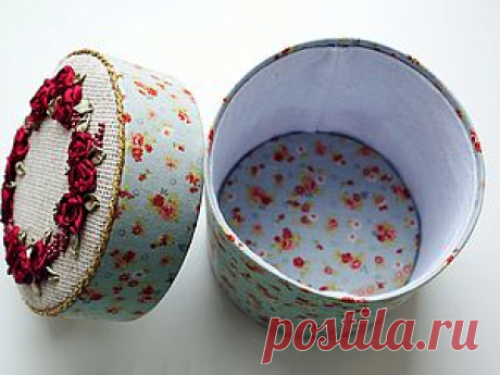 Шкатулка с вышивкой - Ярмарка Мастеров - ручная работа, handmade