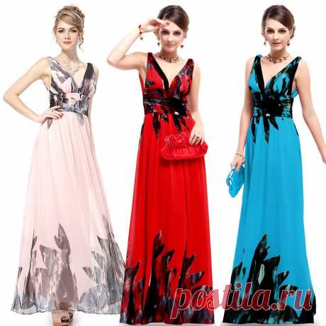 dresses for islamic women Picture - More Detailed Picture about Evening Dresses HE09641PK Ever Pretty Free Shipping Double V Neck Chiffon Sexy Floral Print Long 2015 Picture in Evening Dresses from Ever Pretty's store | Aliexpress.com | Alibaba Group