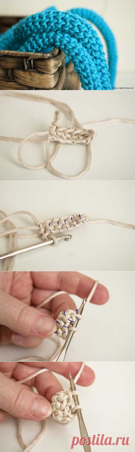 Как связать крючком круглый прочный шнур / How to Crochet Lace Cord