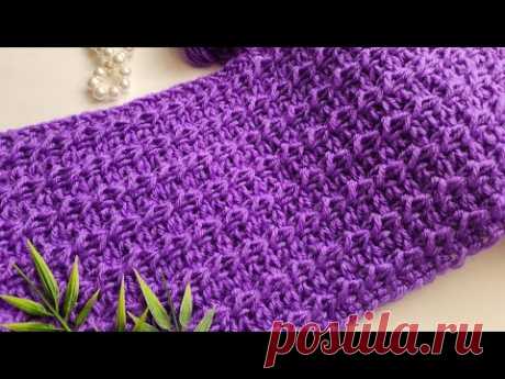 Tunisian Stitch in a rich purple hue ~ Easy to learn and stunningly beautiful