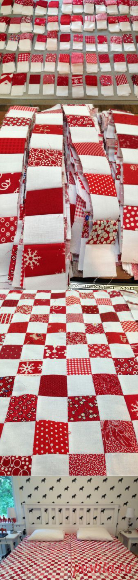 »Blog Archive» Красная и Белая Шахматная Одеяло