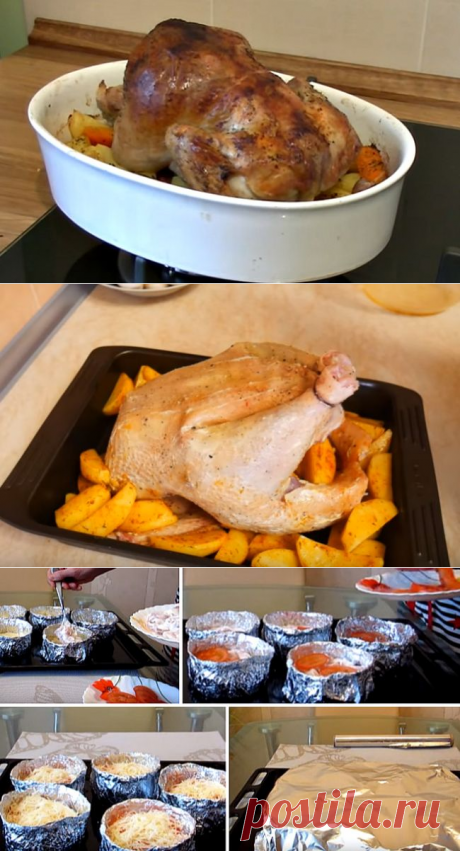 Курица с картошкой в духовке - самые вкусные рецепты запекания